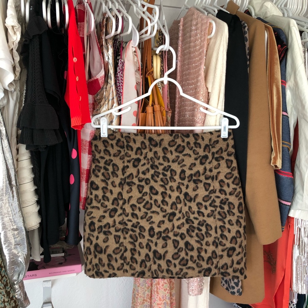 Topshop Leopard Print Pelmet Skirt